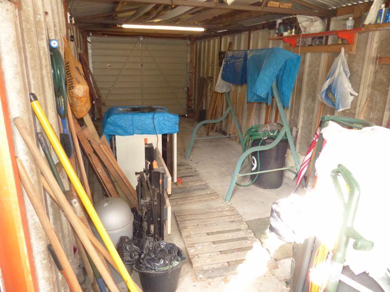 Inside garage