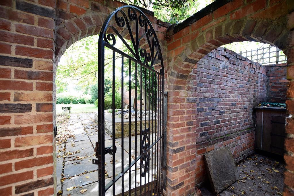 Gated entrance to garden