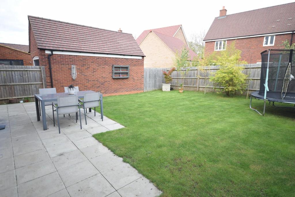 East aspect rear garden