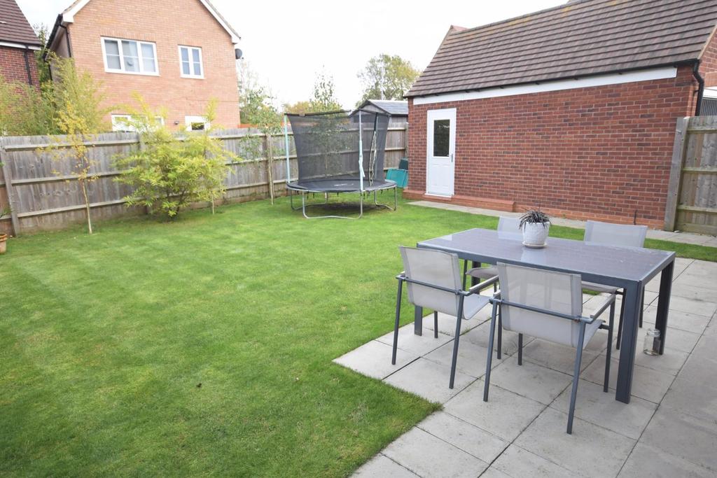 East aspect rear garden