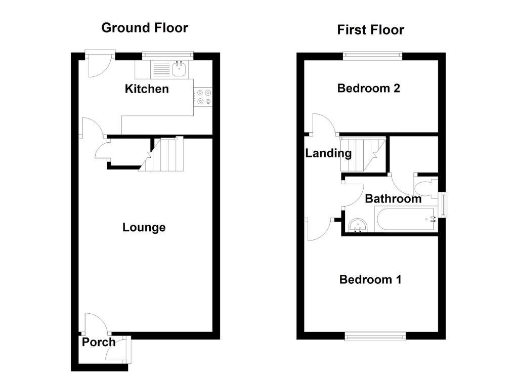 Norman Drive, Mirfield, WF14 2 bed semidetached house for sale £129,950