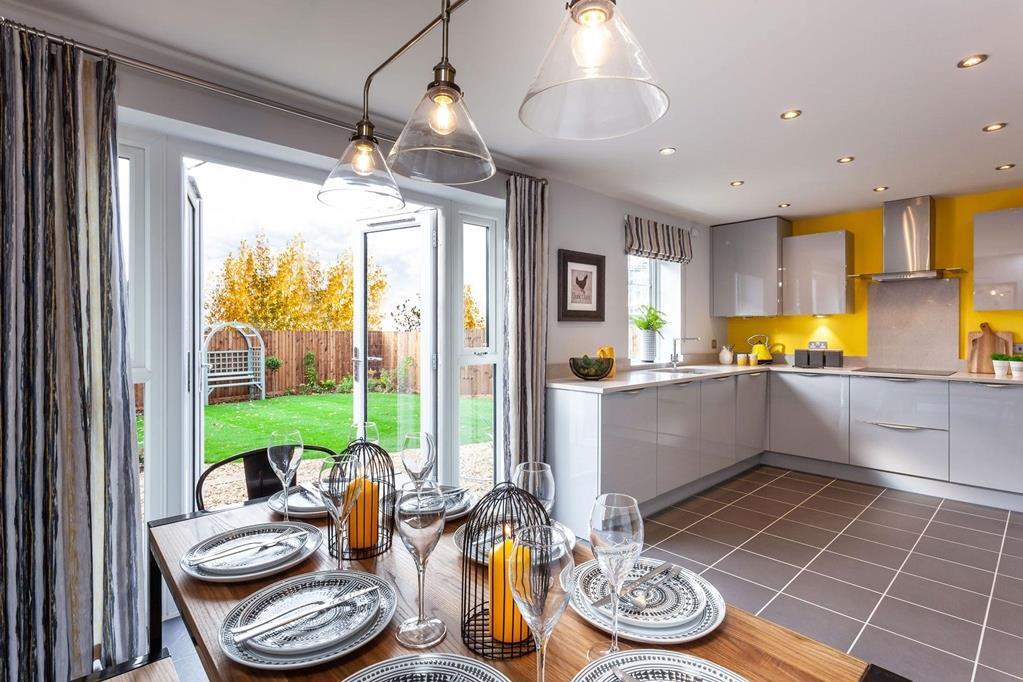 Interior view of our Kinsley kitchen &amp; dining