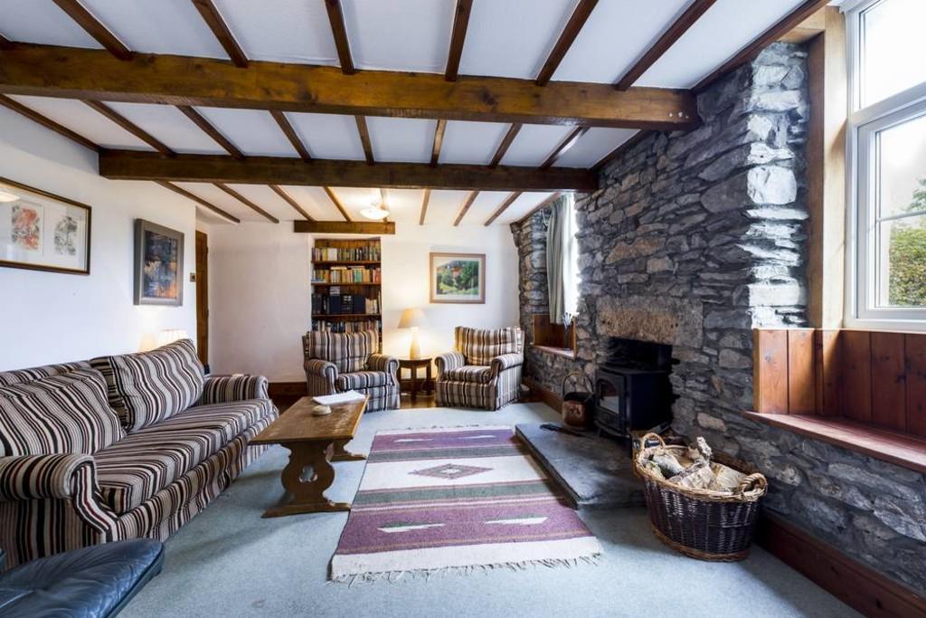 Sitting Room with stove