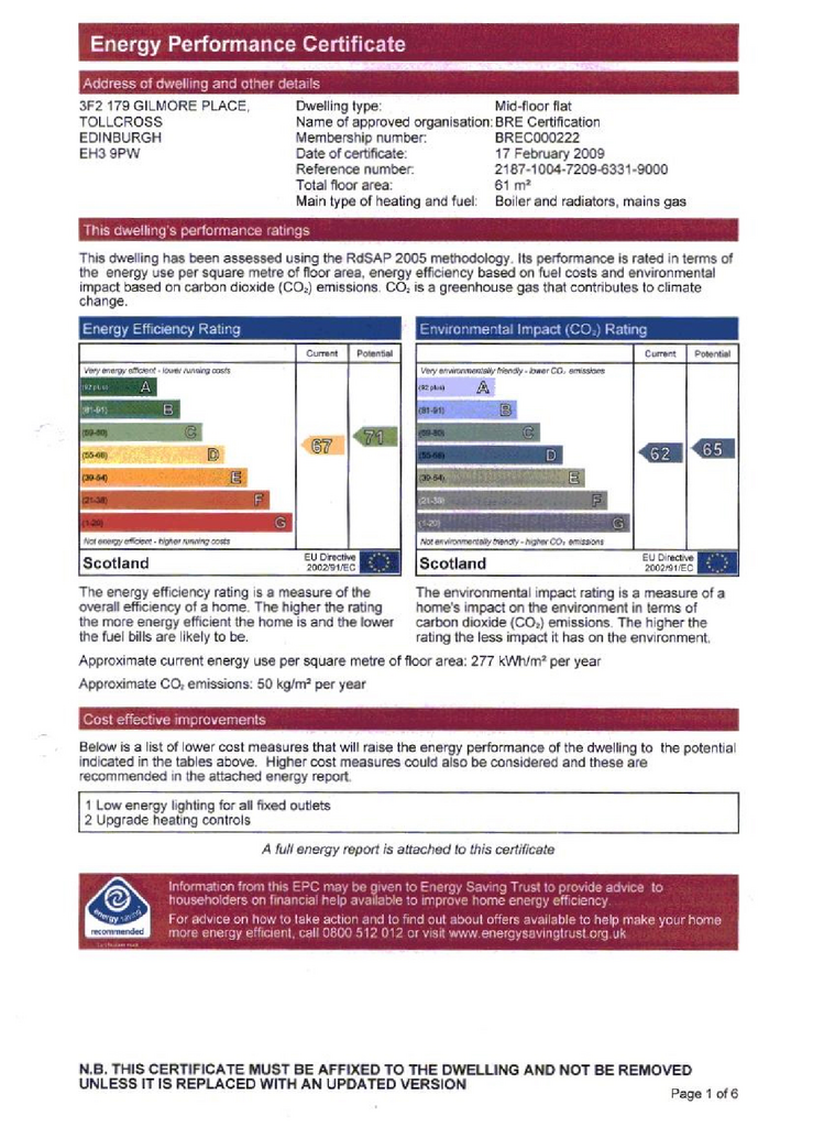 EPC Certificate