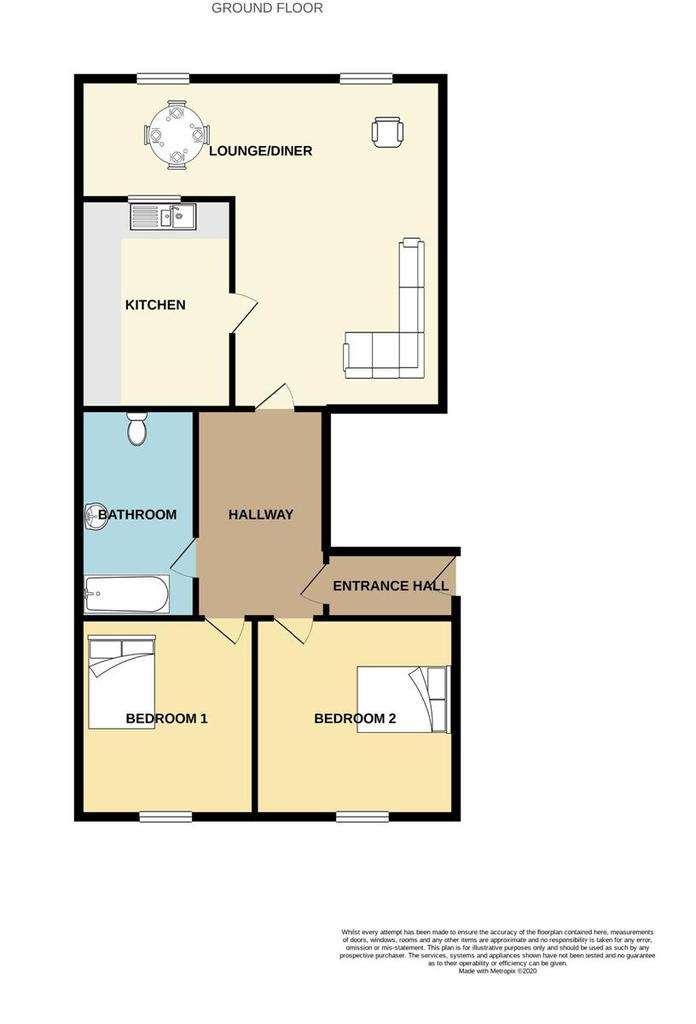 Flat, St. Davids Church, Osborne Road, Pontypool 2 bed flat to rent £495 pcm (£114 pw)