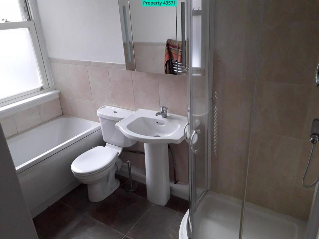 Bathroom with bath a