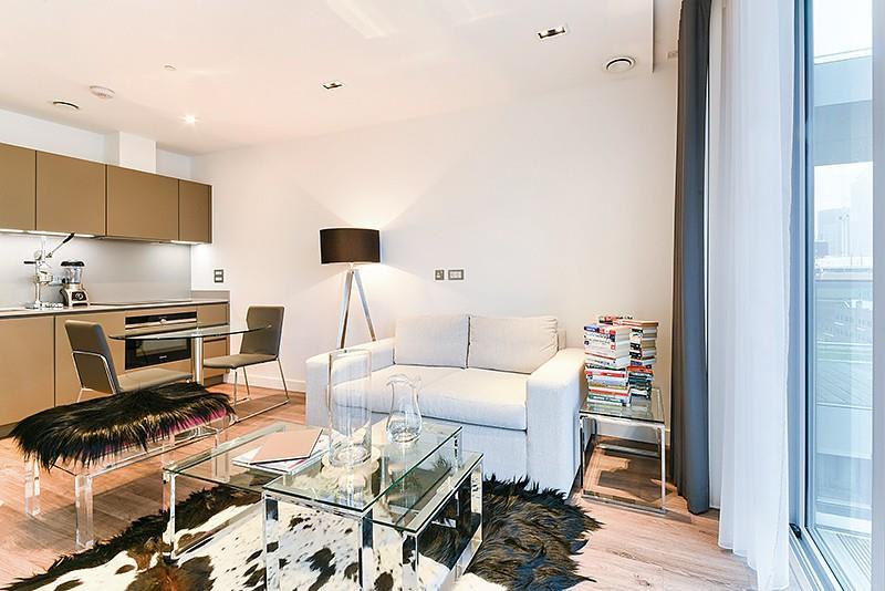 Living area and kitc