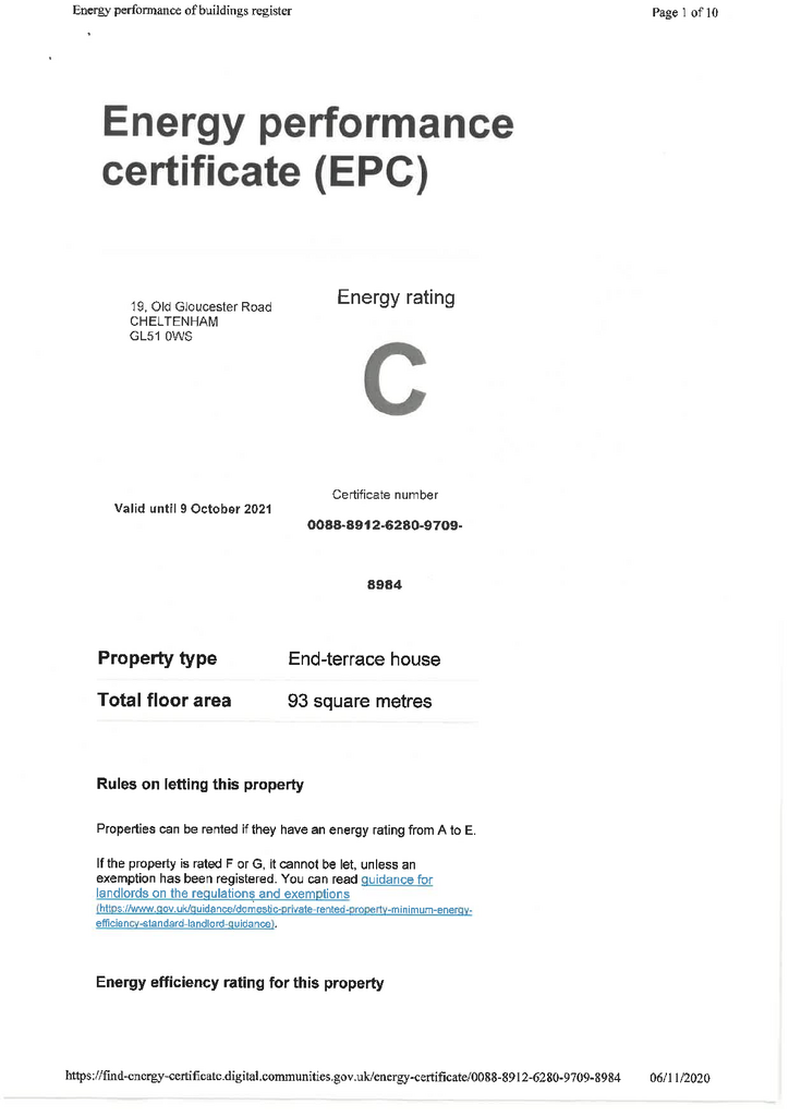 EPC Certificate