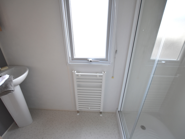 This model has an attractive master bedroom that i
