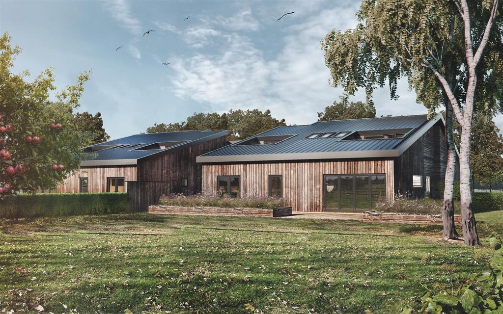 Rear Elevation of plots 1 and 3