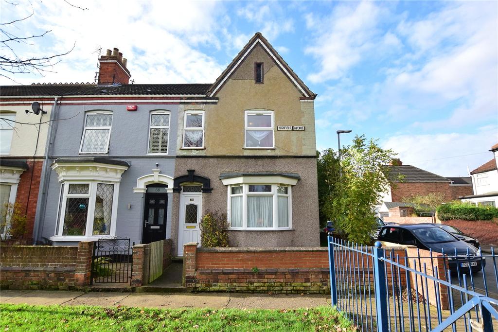 Highfield Avenue, Grimsby... 3 bed end of terrace house £67,500