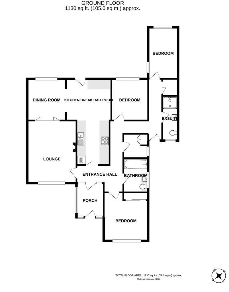 LAKES ROAD, BRIXHAM 3 bed semidetached bungalow for sale £325,000