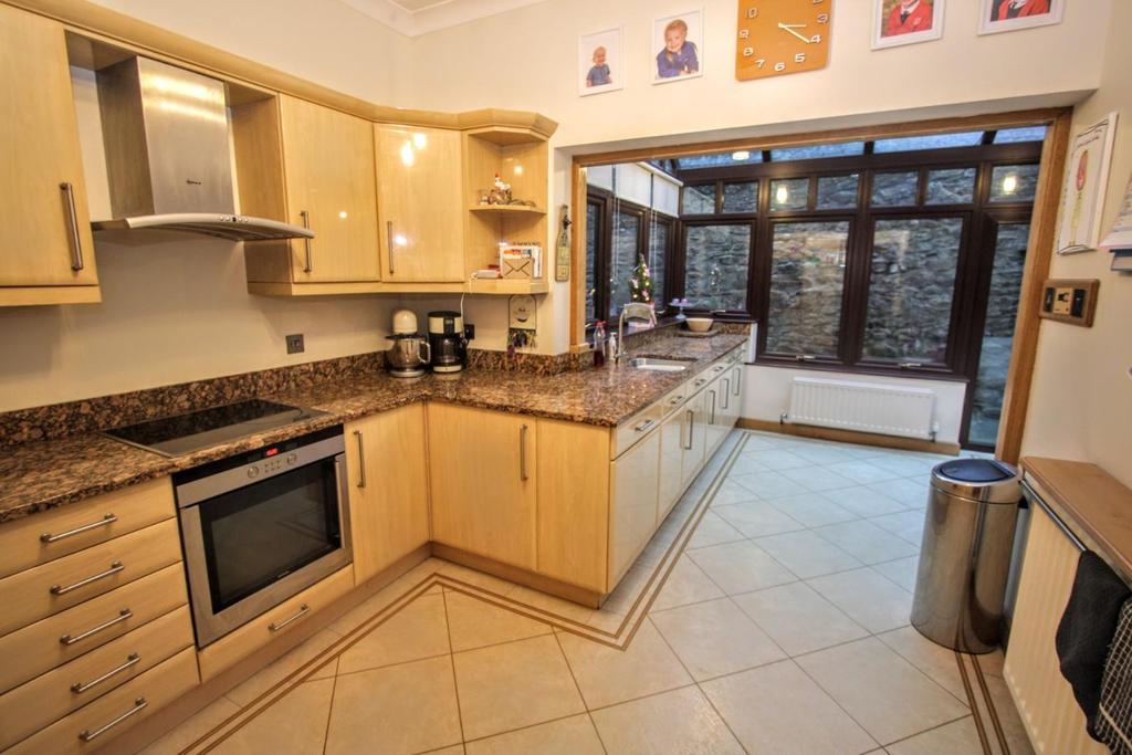 Open plan kitchen conservatory