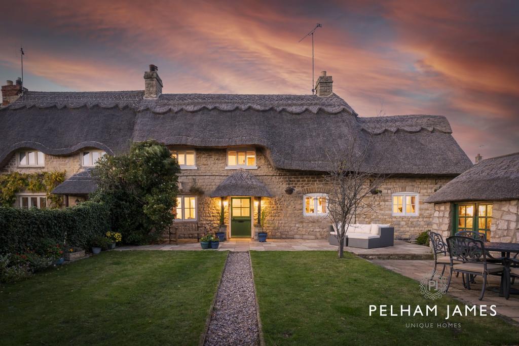 Front aspect by twilight