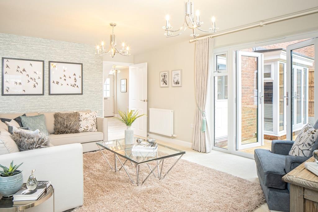 The Layton Livingroom with French doors