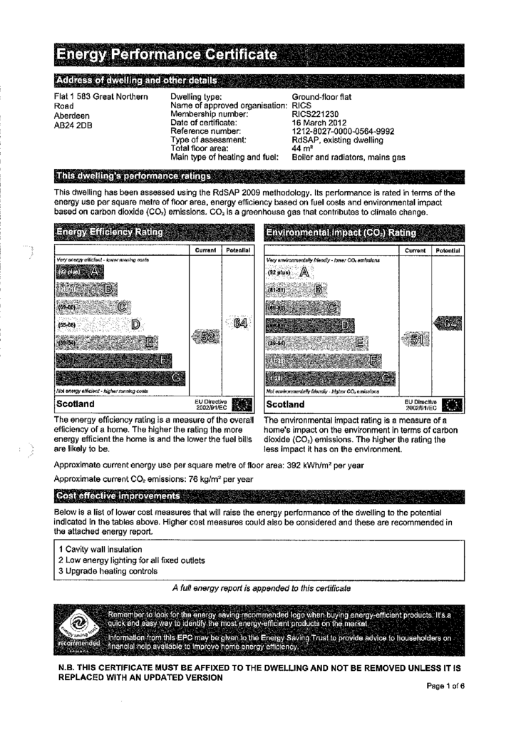 EPC Certificate