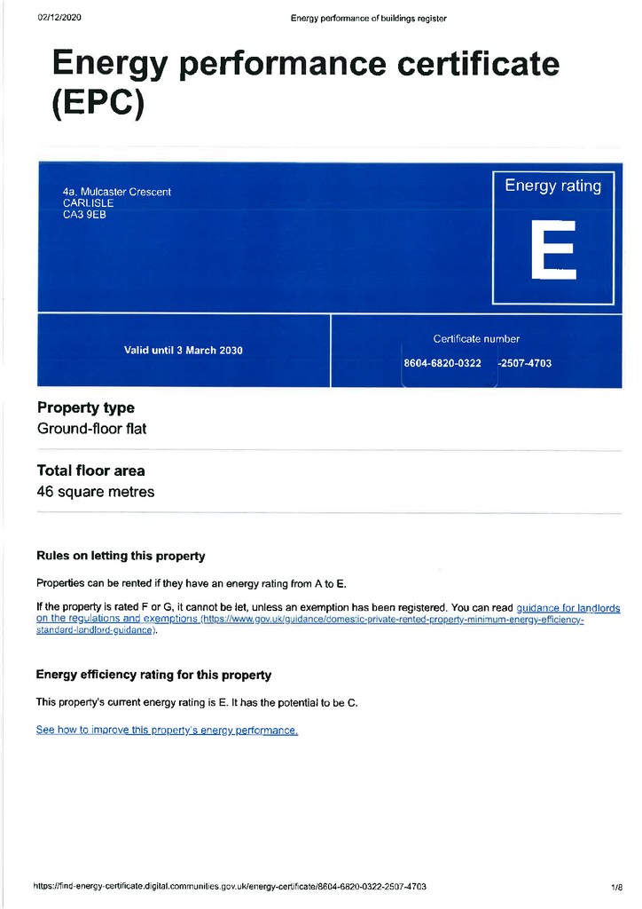 EPC Certificate
