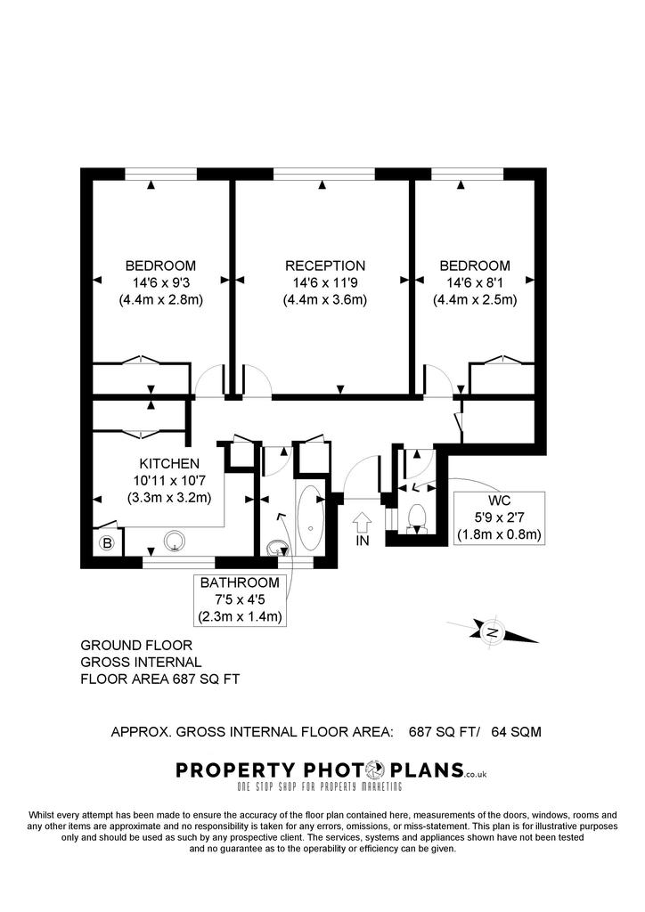 Court, Battersea High Street, London, SW11 3HU 2 bed flat for
