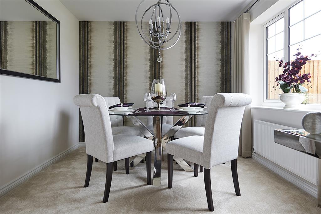 Typical Taylor Wimpey dining room