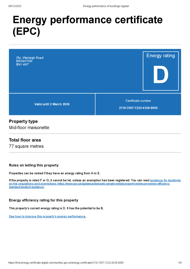 EPC Certificate