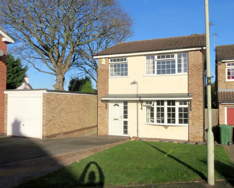 Neville Close, Shepshed, Loughborough 3 bed detached house £249,950