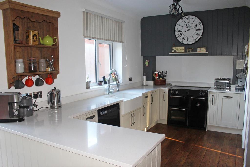 Kitchen with family dining room