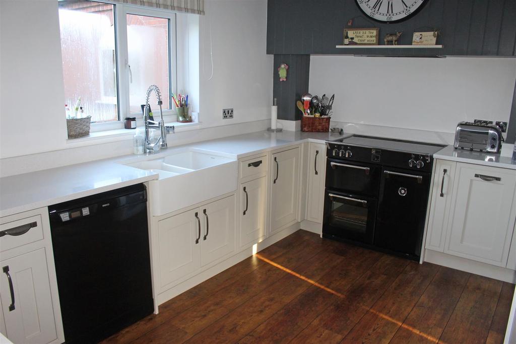 Kitchen with family dining room