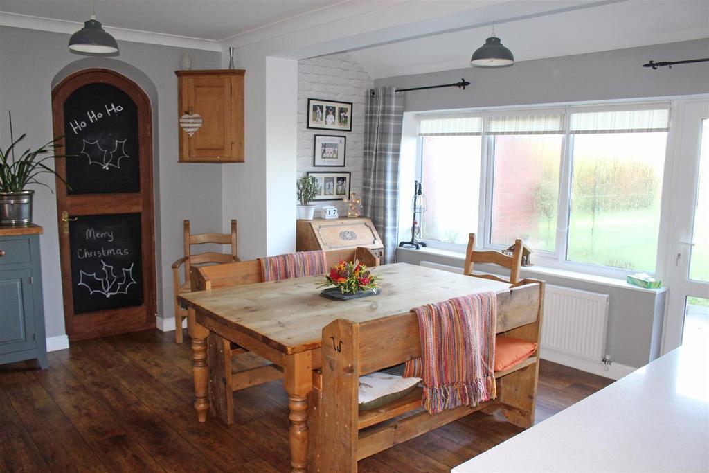 Kitchen with family dining room
