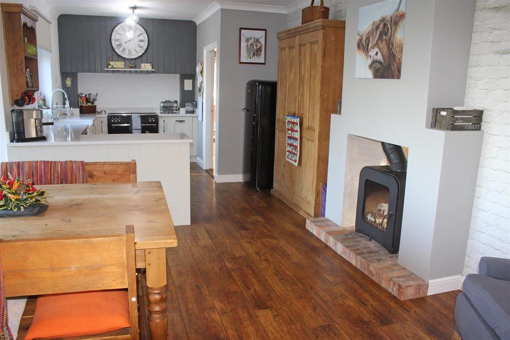 Kitchen with family dining room