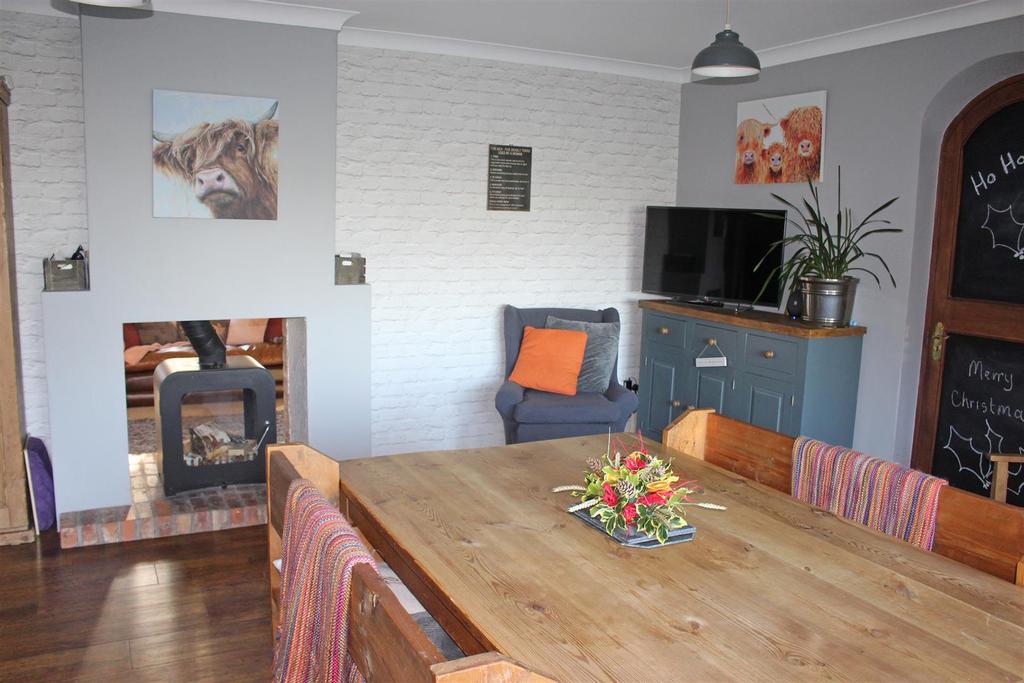 Kitchen with family dining room
