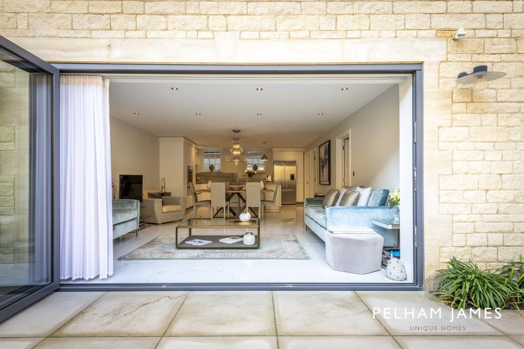 Bifold doors onto garden