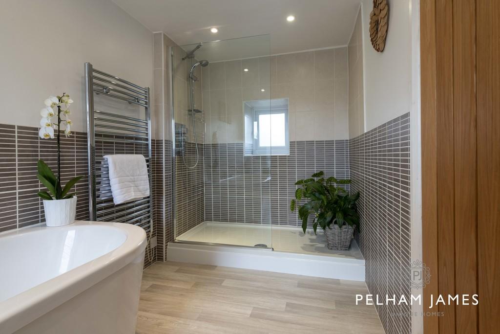 Bathroom with double shower