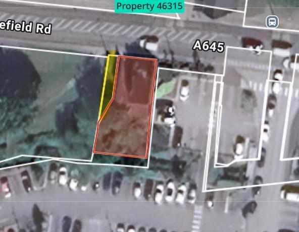 Property being sold is outlined in red