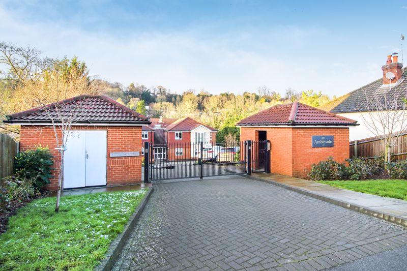 Gated entrance to