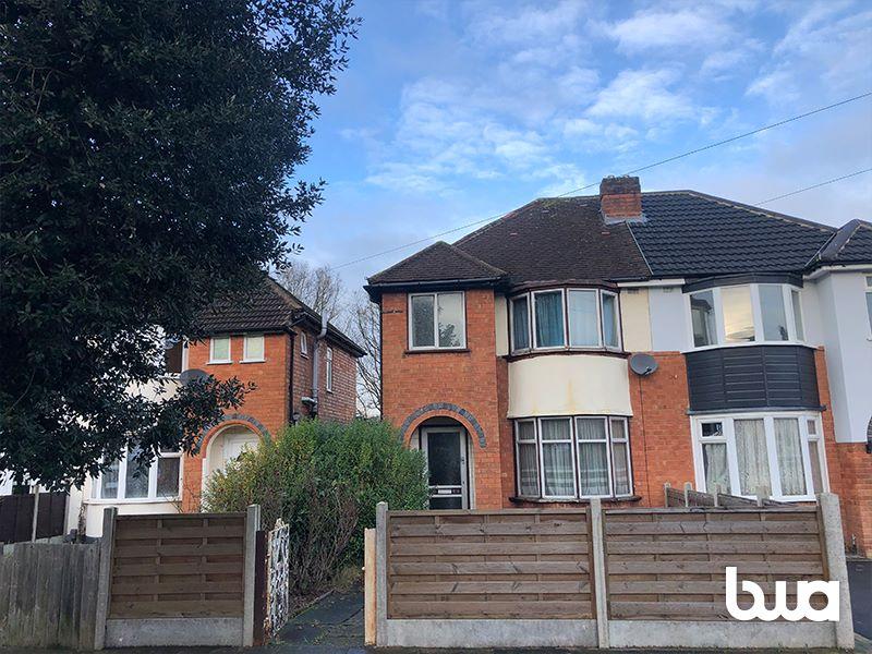 Parkdale Road, Sheldon, Birmingham, B26 3UY 3 bed semidetached house