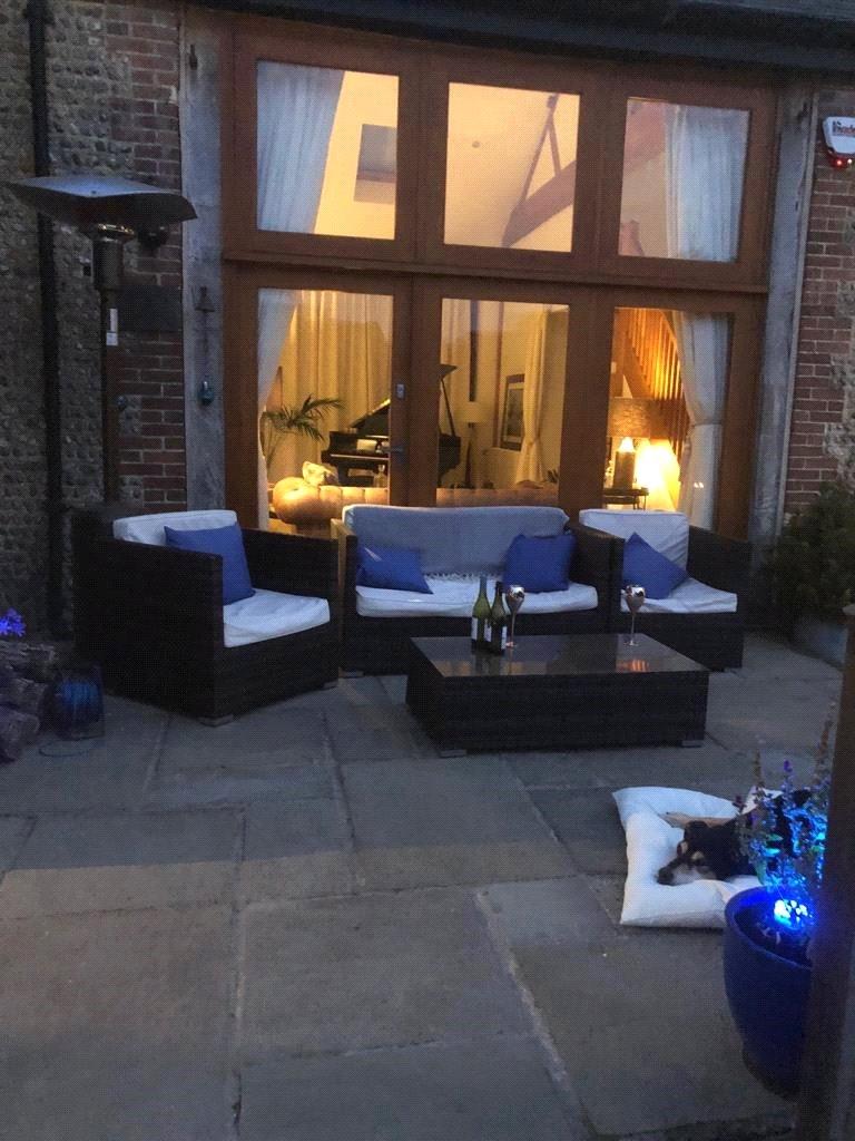 Garden at night