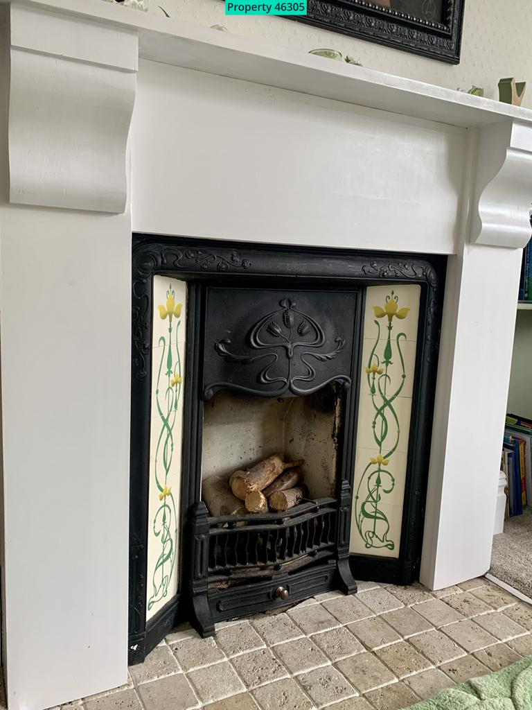 Lounge fireplace