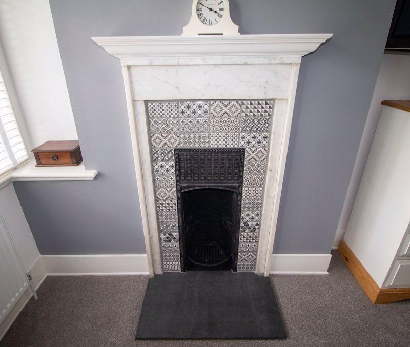 Fireplace in second