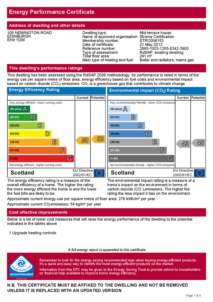 EPC Certificate