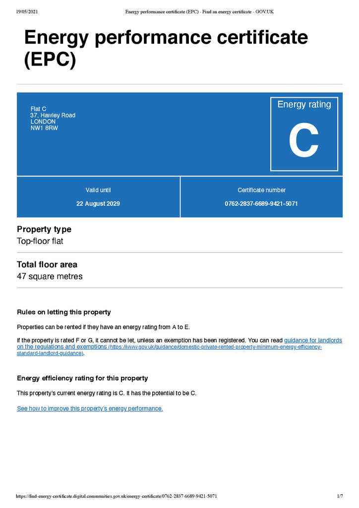 EPC Certificate